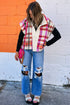 Mountain Trail Cozy Plaid Sherpa Fleece Sleeveless Puffer Vest